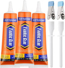 3Pcs Fabric Glue Permanent, 60 ML Washable Clear Clothing Glue, Super Fabric Glue for Rhinestones, Patches, Clothes,… — 1