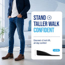 Height Increase Insoles for Men (+2 inch) Discreet Shoe Lifts, All Day Comfort, Shock-Absorbent Gel, Trim to Fit Inserts for Most Sneakers & Shoes, Confidence Boosters (Mens 8.5-10) — 6