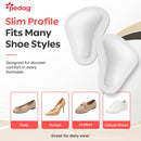 Pedag T-Form | German Made | Metatarsal Foot Pads for Pain Relief | Anatomically Correct | Vegetable Tan Leather | Self Adhesive | White | Size X-Large, Fits US Men 11-13 | 1 Pair 7