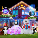 Christmas Inflatable Decoration, Sida-Earcy 10FT Polar Bear Snowball Igloo Lighted Blow Up Christmas Decorations Outdoor with Colorful Rotating LED Lights for Christmas Yard, Garden, Lawn — 2