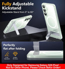 SPIDERCASE for Samsung Galaxy S25 Plus Case, Built-in Stand, Clear — 4