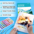 Hapikalor Watercolor Paper, 12"x18" Water Color Paper, 140lb/300gsm Teal | 12"x18" Pad — 3