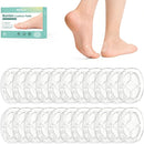 Welnove Hydrogel Bunion Pads - 22 Count Bunion Cushions for Protection Against Shoe Friction, Pressure & Blisters - Water-Resistant Heel Protectors Pads for Women & Men | Clear (22ct) — 1