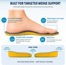Full-Length Wedge Supination Correction Insoles for Men and Women - US Men 5.5-6/Women 7-7.5 — 5