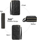 GOIACII Women's Wallet RFID Blocking Leather Wristlet — 7