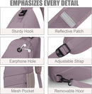 Pritent Crossbody Bags for Women Men Trendy Sling Bag Backpack Casual Chest Bag with Convertible Shoulder Strap | Large | Light Purple — 5
