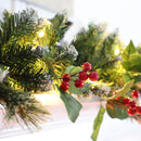 HipTree 9FT Christmas Garland with Lights for Mantel with Timer — 6