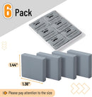 Mr. Pen- Kneaded Erasers, 1.44" x 1.36", 6 Pack, Gray — 2