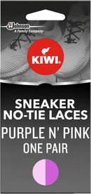 KIWI Sneakers No-Tie Laces Shoe Care Product | Purple and Pink — 1