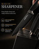 Amorston Knife Set 15 Piece Kitchen Knife Set with Block — 4