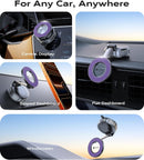 VICSEED Car Phone Holder for Magsafe Car Mount [85 LBS Strongest Suction] | Purple photo 2