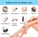 Callus Remover for Feet Electric Foot File, 13-in-1 Professional Pedicure Tools Foot Care Kit, Foot Scrubber Pedi for Hard Cracked Dry Dead Skin, 3 Rollers, 2 Speed, Battery Display (Black) — 7
