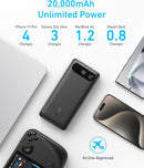 Anker Power Bank, 20,000mAh Travel Essential, Built-in USB-C Cable(Black) photo 4