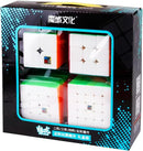 CuberSpeed Speed Cube Pack stickerless Speedcubing Set with 2X2, 3X3, 4X4 & 5X5 Magic Cube - Stickerless, Bright Cube Set — 1