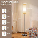 FRIDEKO HOME Floor Lamp, 9W 800LM Color Changing Smart Bulb, Beige Shade — 8