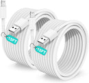15 FT iPhone Charger Cord Extra Long, [Apple MFi Certified] Lightning Cable 5M, 2.4A Long iPhone Charger Cable Fast Charging Cable 15 Foot for iPhone 14/14pro/13/12/11/11Pro/X/XR/XS Max/8-White 1