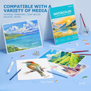 Pacocoast Watercolor Paper, 9"X12" Cold Press Water Color Paper Pad,Teal | 9" x 12" — 5
