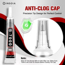 INSOIA Bedazzling Glue B7000 Clear, 10 x 15ml Precision Tip — 6