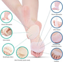 Metatarsal Pads for Women and Men - AMODOST Ball of Foot Cushions Shoe Pads for High Heels - Soft Gel and Fabric Reusable Forefoot Heel Pads Feet Pain Relief - 4 Pairs 3
