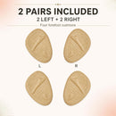 Metatarsal Pads for Women, Ball of Foot Cushions, Beige, 2 Pairs 2