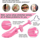 cyrico Shoe Stretcher Women 4-way Shoe Expander Widener Shoe Tree Shape for Wide Feet | pink — 2