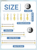 Necklace Extenders for Women and Magnetic Necklace Clasp, Gold and Silver Chain Extender for Jewelry Bracelet Anklet — 3