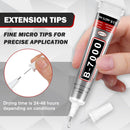 B-7000 Glue Clear with Precision Tip, 15ml 10 Pack Multi-Function Craft Adhesive, Waterproof Strong Bond Glue for… — 5