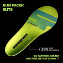 Superfeet Run Pacer Elite Insoles - Carbitex Carbon Fiber Plate for Propulsion, High-Energy SuperRev Foam for Faster, More Efficient Running, 10.5-12 Women / 9.5-11 Men - Acid Lime — 2