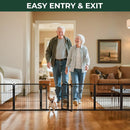 FXW Dog Gate, Extra Wide Adjustable for Openings Up to 69", 24" H