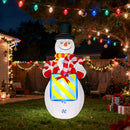 8Ft Tall Inflatable Snowman Christmas Decorations,Built-in LED Lights Outdoor Holiday Decor with Gift Box and Candy Canes, Fast Self-Inflating,for Yard Holiday Xmas New Year — 1
