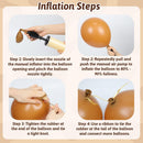 12inch Western Balloons with Brown Nude Gold Confetti Cow Latex Balloons — 6
