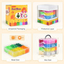 4800PCS Pony Beads Bulk, 24 Colors Kandi Rave Beads for Bracelet Making — 2