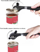 Safety Manual Can Tin Opener,Stainless Steel Ergonomic Anti Slip Design with Smooth Edge Side Cut No Sharp Cuts Can… — 2