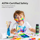 TMOL Acrylic Paint Set, 24 Colors (2 oz/Bottle) with 12 Art Brushes, Art Supplies for Painting Canvas, Wood, Ceramic & Fabric, Rich Pigments Lasting Quality for Beginners, Professional | 24 Colors Acrylic Paint 2 fl oz/60 ml — 5