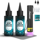 Akisey 100g UV Resin Kit with Light for Bonding & Fast Curing in Seconds — 1