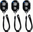 Wireless Remote Shutter for Cellphones and Tablets (3 Pack), AOQIYUE Bluetooth Remote for iPhone/Android Camera Control, Selfie Clicker for Photos and Videos - Wrist Strap Included photo 1