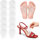 6 Pairs Metatarsal Pads Ball of Foot Cushions Clear 1