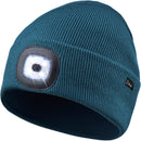 Etsfmoa Unisex Beanie with The Light, Gifts for Men Dad Father Winter Caps - Dark Green — 1