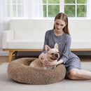 MIXJOY Orthopedic Dog Bed Comfortable Donut Cuddler Round Pet Beds Ultra Soft Washable Dog and Cat Cushion (20''/23''/30'') (23'', Brown) — 8