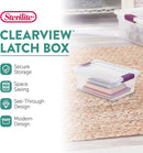 Sterilite ClearView Latch Boxes, Storage Bins with Lids, 6 Quart, 12-Pack — 3
