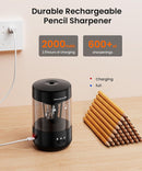 Electric Pencil Sharpener for Classroom, Fully Automatic, Black — 5