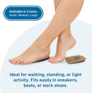 BodyMed Adjustable Heel Lift for Men and Woman, Small (1-Pack) - Non-Slip Orthopedic Insert for Leg Length Discrepancies with 3 Removable 1/8 in. Layers — 6