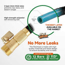 Flexi Hose with 8 Function Nozzle, 25FT - Lightweight Expandable Garden Hose, No-Kink Flexibility, 3/4 Inch Solid Brass Fittings and Double Latex Core | Black — 4