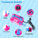 Electric Balloon Pump, Portable Electric Balloon Blower Machine Balloon Air Pump Dual Nozzle 110V 600W Balloon Inflator for Party Decorations | Rose red — 3