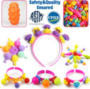 FUNZBO 520+ Snap Pop Beads - Jewelry Making Beads Charms Style Craft Kit, Arts and Crafts for Kids Ages 4-8, Toys… — 5