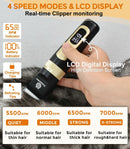 Petsaunter Dog Clippers for Grooming, 4-Speed & LCD, Low Noise Electric…