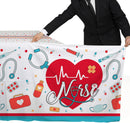 Gatherfun Nurse Graduation Party Decorations, Doctors Day and Medical School Graduation Tablecover for Graduation Party Supplies, 3 pcs Table Cloths, 54"x108" — 6