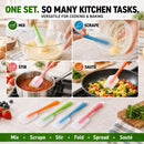 HiramWare Silicone Spatula Set of 4, Heat Resistant, Food Grade — 8