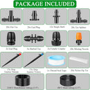 260FT Drip Irrigation System Kit, Automatic Drip Irrigation Kit with 1/2 inch Hose 1/4 inch Distribution Tubing and Accessories for Greenhouse, Yard, Lawn | 260 FT (40FT Main tube + 220FT Distribution tube) — 2
