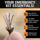TITAN SurvivorCord 550 Paracord - 25ft, 100ft, 500ft & Color Options — 3